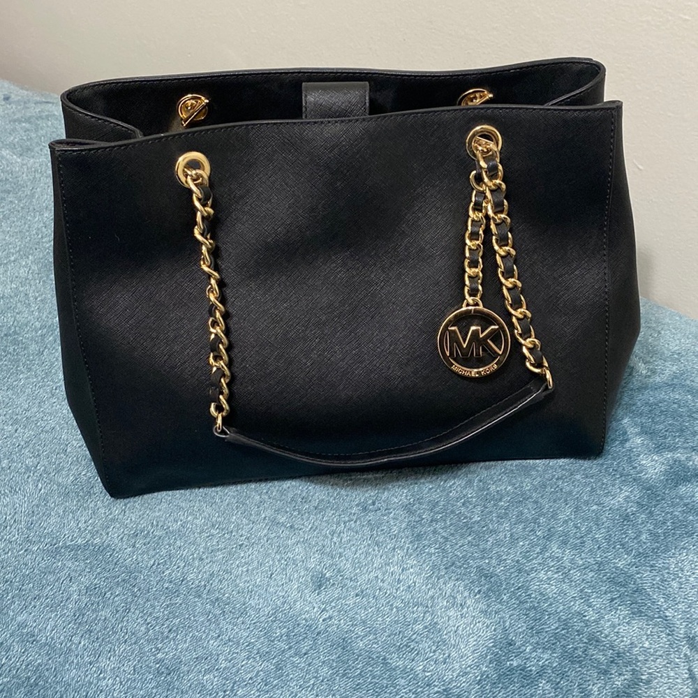 Michael Kors Black Leather Purse